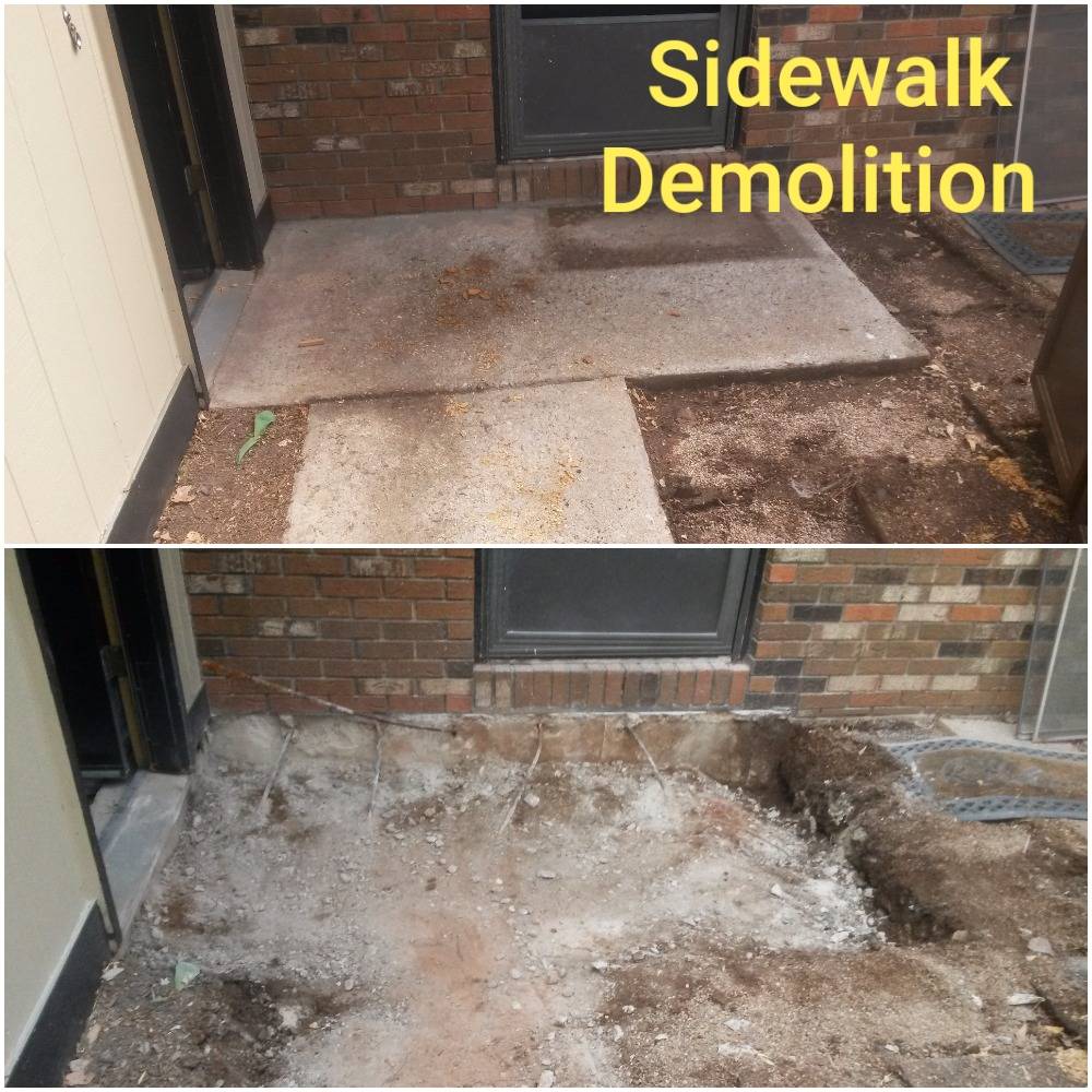 Debris removal on a Fort Collins renovation site