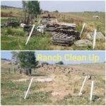 Farm and ranch junk cleanup and debris removal project in Loveland by Fort Collins Junk Removal and Demo. Pallet, metal, and property cleanup in rural areas.