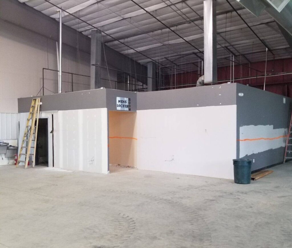 Interior demolition project in progress